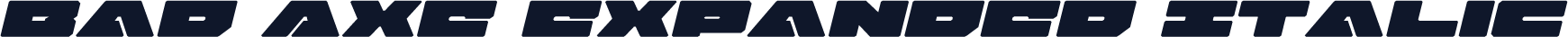 Bad Axe Expanded Italic