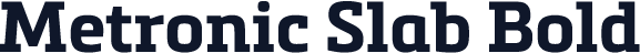 Metronic Slab Bold