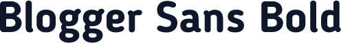 Blogger Sans Bold