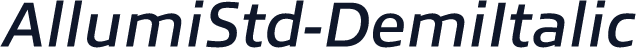 AllumiStd-DemiItalic