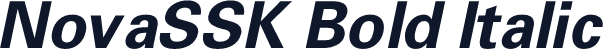 NovaSSK Bold Italic