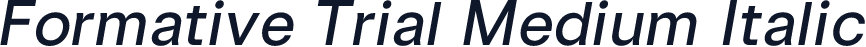 Formative Trial Medium Italic