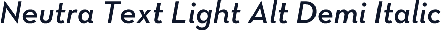 Neutra Text Light Alt Demi Italic