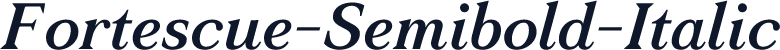 Fortescue-Semibold-Italic