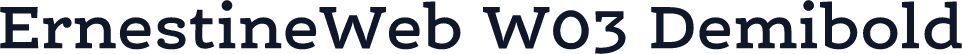 ErnestineWeb W03 Demibold