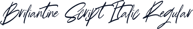 Briliantine Script Italic Regular