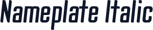 Nameplate Italic