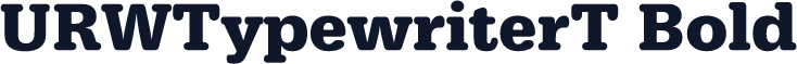 URWTypewriterT Bold