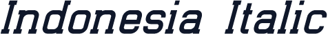 Indonesia Italic