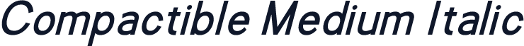Compactible Medium Italic