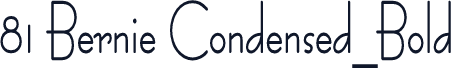 81 Bernie Condensed_Bold