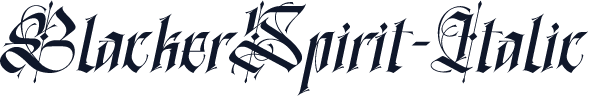 BlackerSpirit-Italic