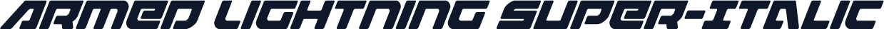 Armed Lightning Super-Italic