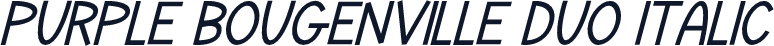 Purple Bougenville Duo Italic