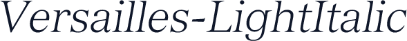 Versailles-LightItalic