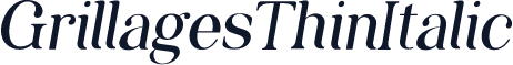GrillagesThinItalic