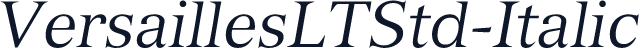 VersaillesLTStd-Italic