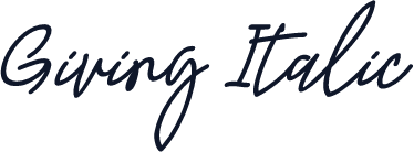 Giving Italic