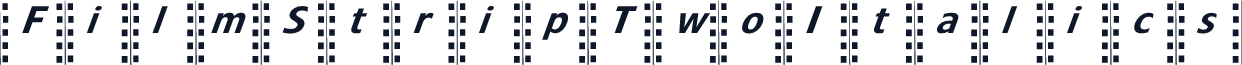 FilmStripTwoItalics
