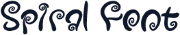 Spiral Font