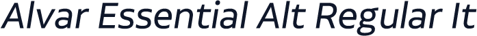 Alvar Essential Alt Regular It