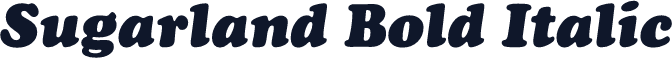 Sugarland Bold Italic