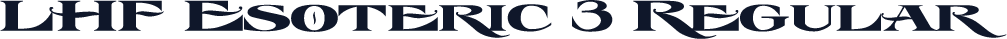 ☞LHF Esoteric 3 Regular