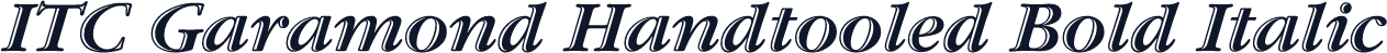 ITC Garamond Handtooled Bold Italic