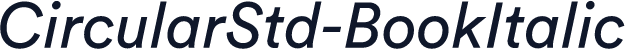 CircularStd-BookItalic
