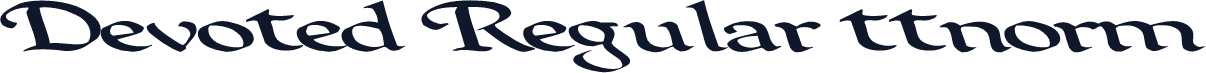 Devoted Regular ttnorm