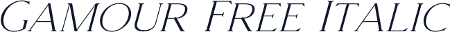 Gamour Free Italic