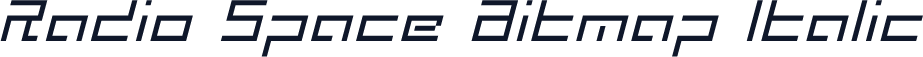 Radio Space Bitmap Italic