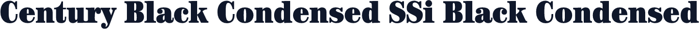 Century Black Condensed SSi Black Condensed