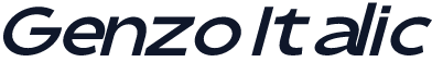 Genzo Italic