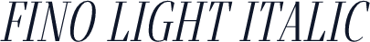 Fino Light Italic