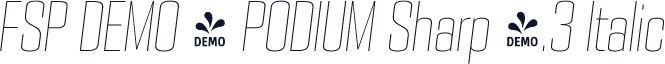FSP DEMO - PODIUM Sharp 4.3 Italic