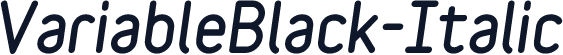 VariableBlack-Italic