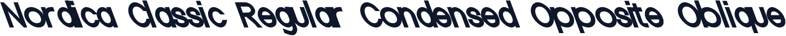 Nordica Classic Regular Condensed Opposite Oblique