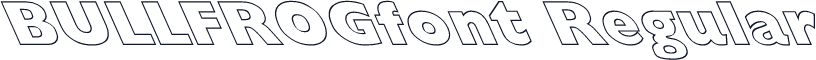 BULLFROGfont Regular