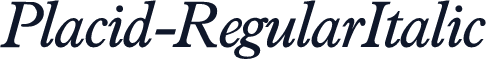 Placid-RegularItalic