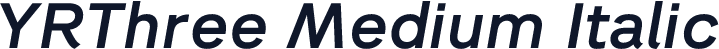 YRThree Medium Italic