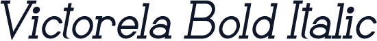 Victorela Bold Italic
