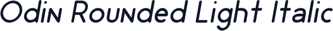 Odin Rounded Light Italic
