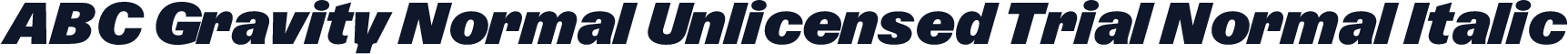 ABC Gravity Normal Unlicensed Trial Normal Italic