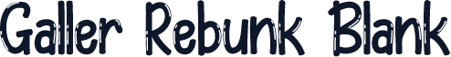 Galler Rebunk Blank