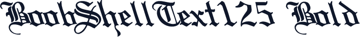 BoobShellText125 Bold