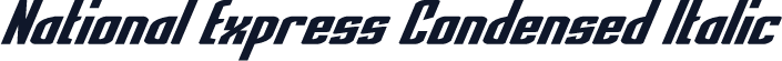 National Express Condensed Italic