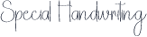 Special Handwriting