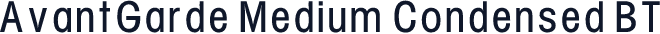 AvantGarde Medium Condensed BT