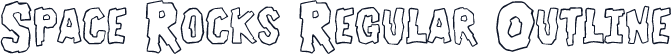 Space Rocks Regular Outline